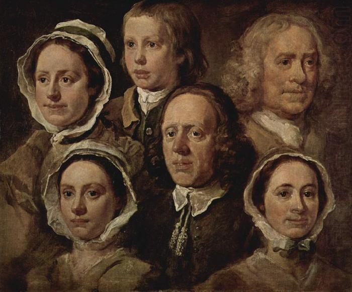William Hogarth Die Dienstboten des Malers oil painting picture